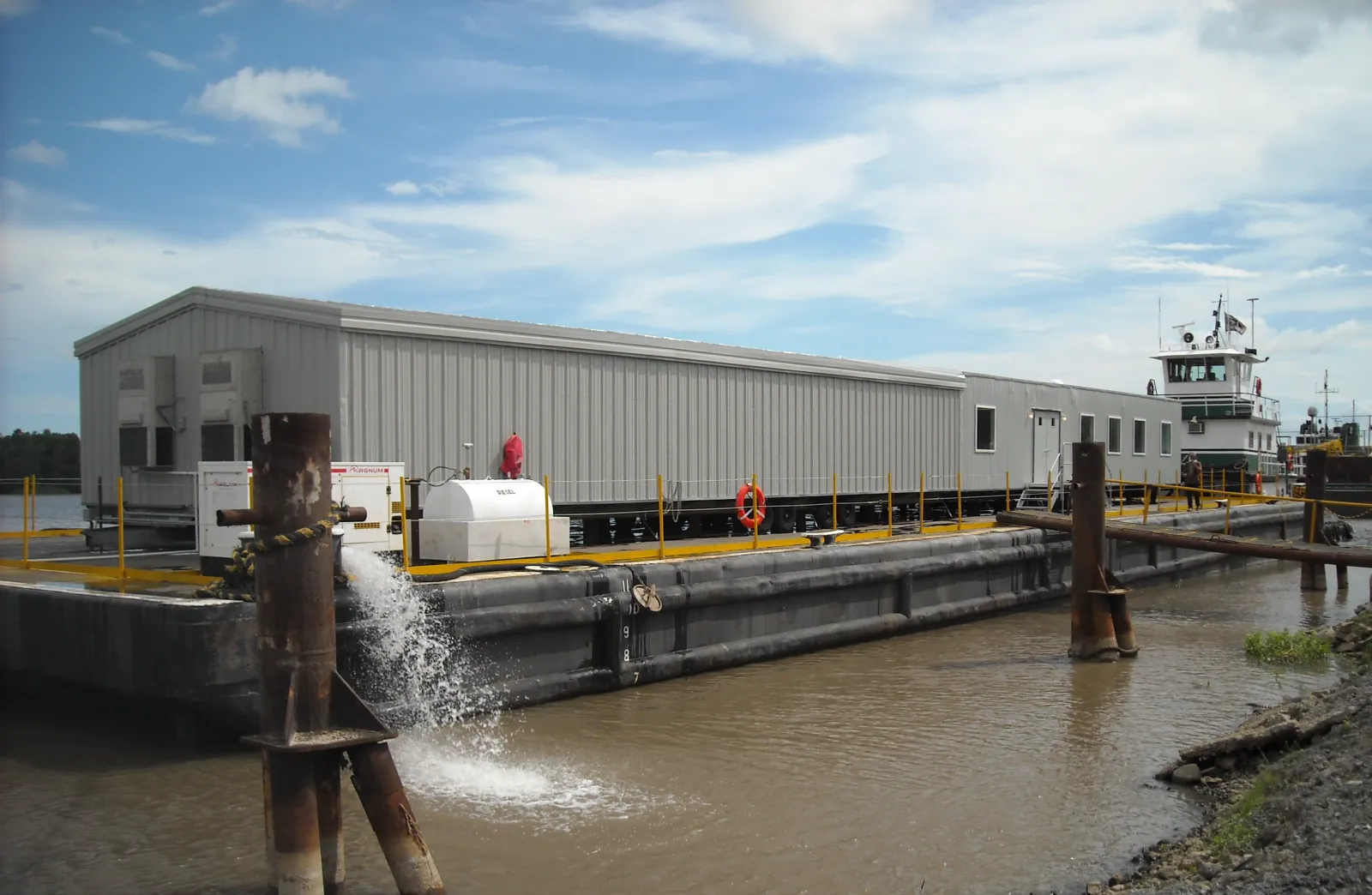 Lamar marine barge and floating assets for offshore and waterway operations